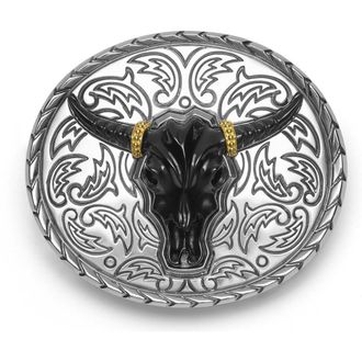 Lagos Mens Anthem Longhorn Belt Buckle in Two Tone at Nordstrom