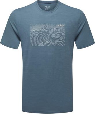 RAB Syncrino Ridge Tee Merinoshirt f&uuml;r Herren | blau