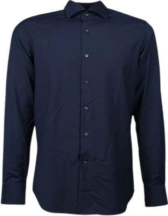 Alessandro Gherardi Overhemden, Heren, Blauw, M, Casual Shirts