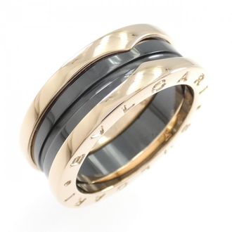 Bulgari B.Zero1 Black Pink Ceramic Band Ring (Pre-Owned)