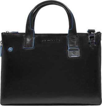Piquadro Personalizable laptop bag with i Pad compartment- Rfid and shock absorbing protection - Heren - Laptoptassen - Zwart - ONE Size - Tassen