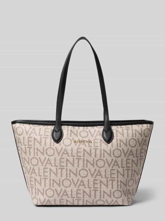Valentino Handbags Shopper mit Logo-Muster und Label-Applikation in Black, Gr&ouml;&szlig;e 1