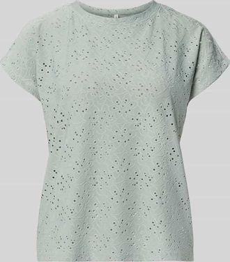 Only Relaxed Fit T-Shirt mit Ausbrenner-Effekt Model SMILLA in Schilf, Gr&ouml;&szlig;e XL