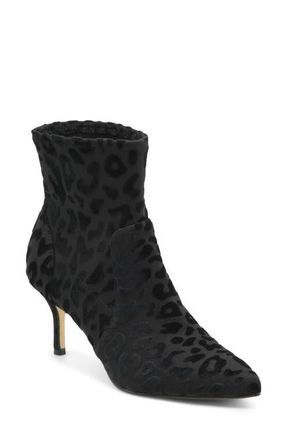 Charles by Charles David Arber Leopard Bootie in Black at Nordstrom, Size 7.5