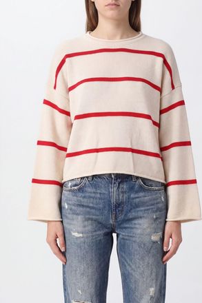 Frame Denim Sweater Woman color Cream