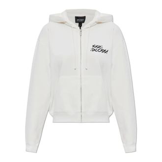 Marc Jacobs Zip-throughs, female, White, Size: M Patchwork Dice Zip Up Hoodie