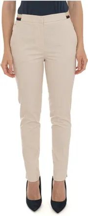 Harmont & Blaine Broeken, Dames, Beige, XS, Katoen, Slim-fit Chino Broek