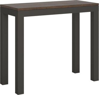 Itamoby Tavolo consolle Caserta allungabile in legno per sala da pranzo -Allungabile fino a 196 cm / Evolution / Noce