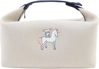 Herm&egrave;s Pre-owned Hermes Large Toile Bride A Brac Cabriole Case Ladies G25WD2S1NYW6U0LK