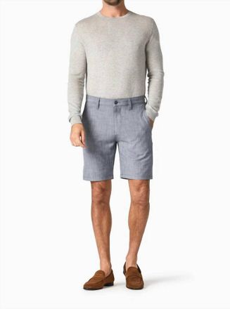 34 Heritage Nevada Shorts In Grey Cross Twill