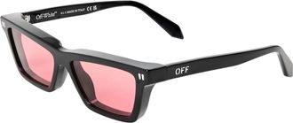 Off-white Cambridge Square-zonnebrillen voor dames (Zwart/Rood)