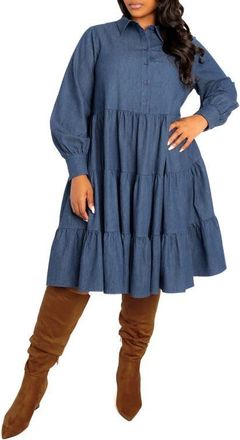Buxom Couture in Denim Blue at Nordstrom, Size 3 X