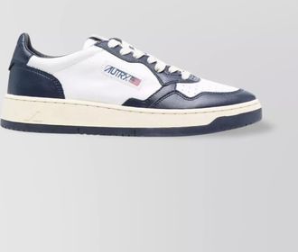 Autry leather two-tone low-top sneakers