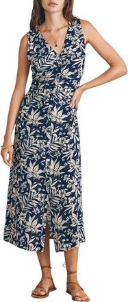 Faherty Siena Midi Dress in Navy Canopy Floral at Nordstrom Rack, Size Xx-Large