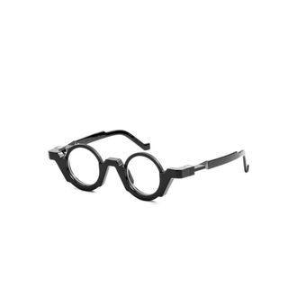 Vava Glasses, unisex, Black, Size: 38 MM Round Optical Frame