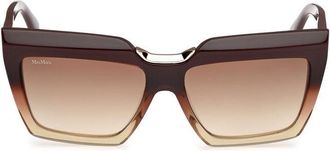 Max Mara Square Full Rim Sunglasses - Brown
