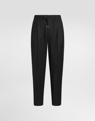 Dolce & Gabbana Flannel Jogging Trousers - Man Pants And Shorts 48