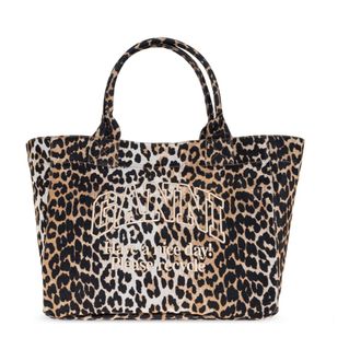 Ganni Tote Bags, female, Brown, Size: ONE SIZE Exceptional Shopper Shoulder Bag