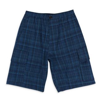 Marni DRAWSTRING PLAID CARGO SHORTS
