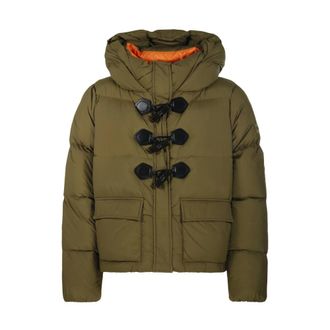 Ganni Mini Puffer in Future Nylon - Jackets - Mujer - Verde - L