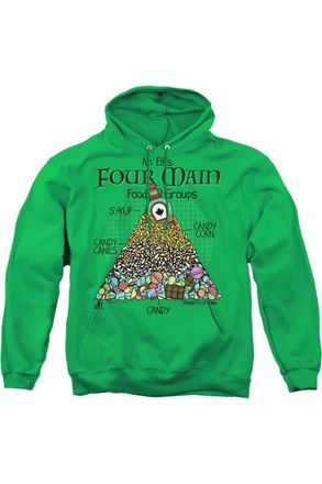 Gildan Elf Food Pyramid Adult Pull Over Hoodie / Hooded Sweatshirt