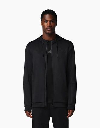 Castore Mens Castore Flex Full Zip Mens Black Hooded Sweatshirt - Size: 36