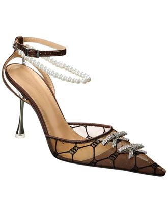 Mach & Mach Matilda Mesh & Leather Pump