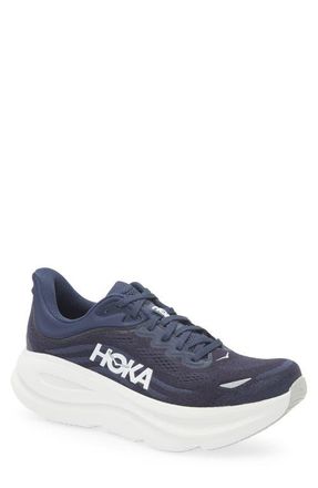 Hoka One One Bondi 9 Running Shoe in Varsity Navy /Black at Nordstrom, Size 10.5
