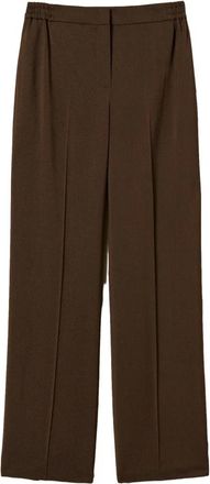Twinset Pantalone C/Elastico - Dames - Straight fit broeken - Bruin - L - Polyester - Broeken