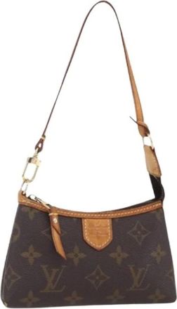Louis Vuitton Pre-owned Shoulder Bags, female, Brown, Size: ONE SIZE Pre-owned Vintage Canvas Shoulder Bag