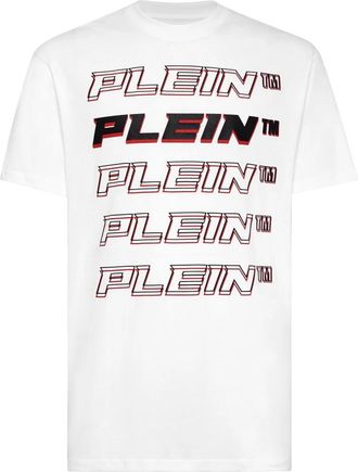 Philipp Plein T-Shirt Ronde Hals - Heren - T-shirts - Wit - 2XL - Katoen - Tops