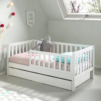 M&S Collection Cama 70x140 Con Somier Y Caj&oacute;n Vipack Tod - Blanco