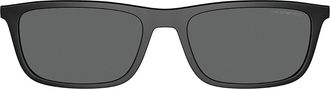 Emporio Armani EA4160C Clip-On Only 500187 Mens Sunglasses Black Size 55