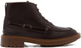 Bally leather boots - EBANO/GINGER