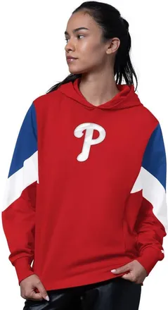 Starter Womens Starter Red Philadelphia Phillies Scrimmage Pullover Hoodie at Nordstrom, Size Xx-Large