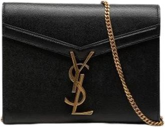 Saint Laurent Pre-owned Cassandra - Dames - Vintage Schoudertas - Zwart - ONE Size - Leer - Vintage