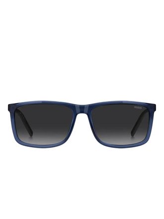 HUGO BOSS rectangle-frame sunglasses - Blue