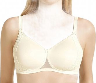 Rosa Faia Lace Rose Padded Soft Bra In Champagne