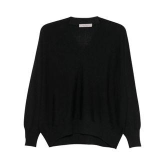 D.exterior Maglione Girocollo Leggero in Lana - - Knitwear - Donna - Nero - S