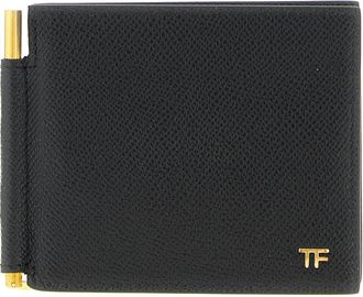 Tom Ford Small Grain Wallet Portafogli Nero-Uomo