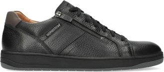 Mephisto Zwarte Leren Herensneaker - Henrik - Heren - Sneakers - Zwart - 46 1/2 EU - Leer - Schoenen