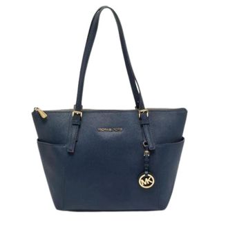 Michael Kors Pre-owned Tote Bags, female, Blue, Size: ONE SIZE Pre-owned Leather Tote Bag
