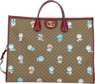 Gucci Pre-owned Tote Bags, female, Multicolor, Size: ONE SIZE Pre-owned Doraemon tote