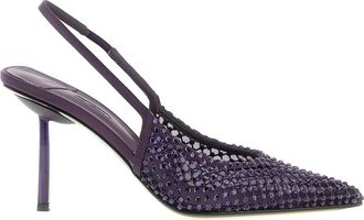 Le Silla Purple Embellished Pumps