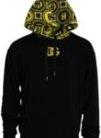 Dolce & Gabbana Pullover Hooded Sweatshirt - Heren - Hoodies - Zwart - S - Katoen - Hoodies & sweatvesten