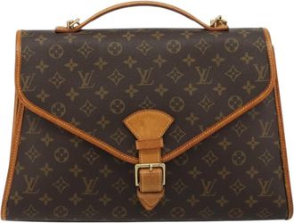 Louis Vuitton Beverly Monogram Canvas Brown Canvas Briefcase Bag (Pre-Owned)
