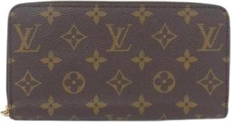 Louis Vuitton Pre-owned Canvas Portemonnee - unisex - Vintage Accessoires - Bruin - ONE Size - Vintage