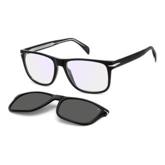 David Beckham Db 1188/C Rectangular Black Acetate Eyeglasses