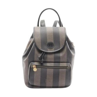 Fendi Pre-owned Backpacks, female, Multicolor, Size: ONE SIZE Pre-owned Canvas Backpack