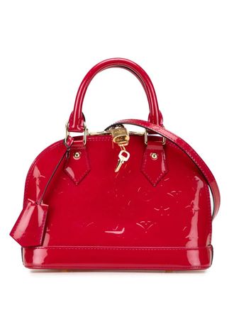 Louis Vuitton 2013 Monogram Vernis Alma BB satchel - women - Leather - One Size - Red